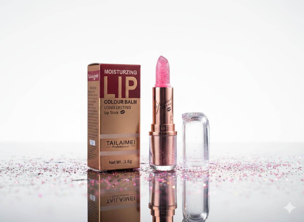 TAILAIMEI Professional Diamond Glitter Moisturizing Lip Balm - Long-Lasting Colour & Hydration